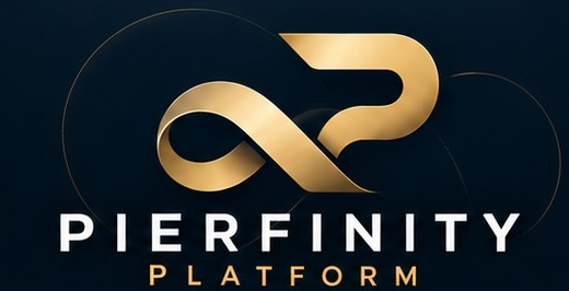 Pierfinity Platform — het aangeleverde gouden Pierfinity-logo